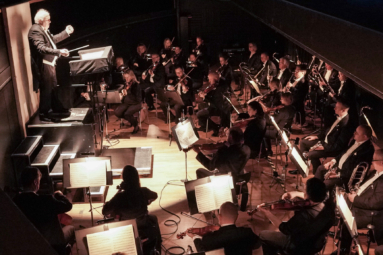 zdjęcie orkiestry grającej w kanale