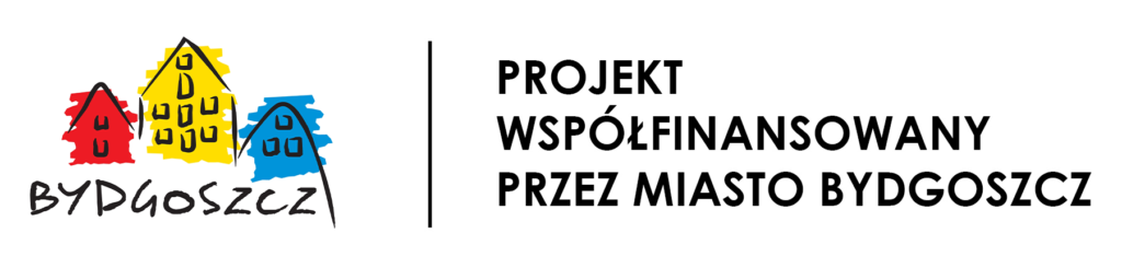 Logo współfinansowania, trzy domy z napisem