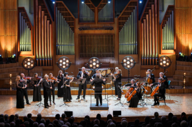 zdjęcie Orkiestry kameralnej Capella Bydgostiensis podczas koncertu na estradzie FP