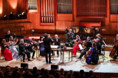 zdjęcie Orkiestry Kameralnej Capella Bydgostiensis ubranej w karnawałowe stroje