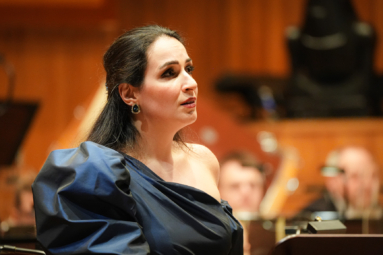 zdjęcie kobiety w upietych włosach i granatowej sukience